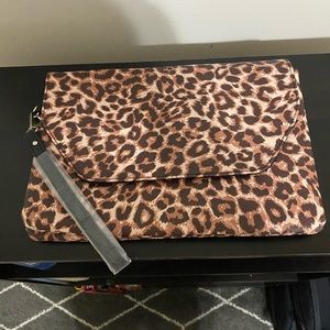 Leopard Print Clutch Bag